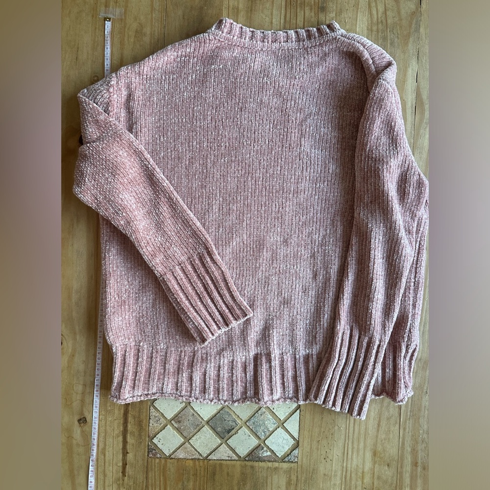 Buffalo David Bitton Super Soft Pink Chenille Sweater, Size M/M, Like-New - Picture 10 of 10